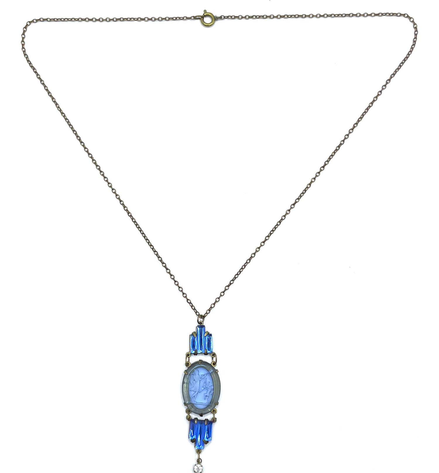 Art Deco Czech pendant necklace