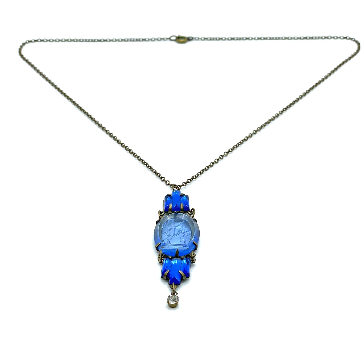 Art Deco Czech pendant necklace