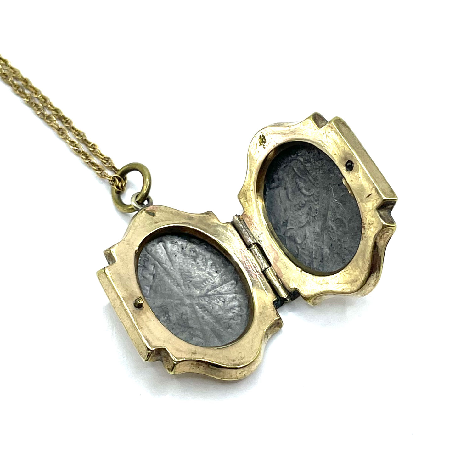 Antique locket pendant necklace