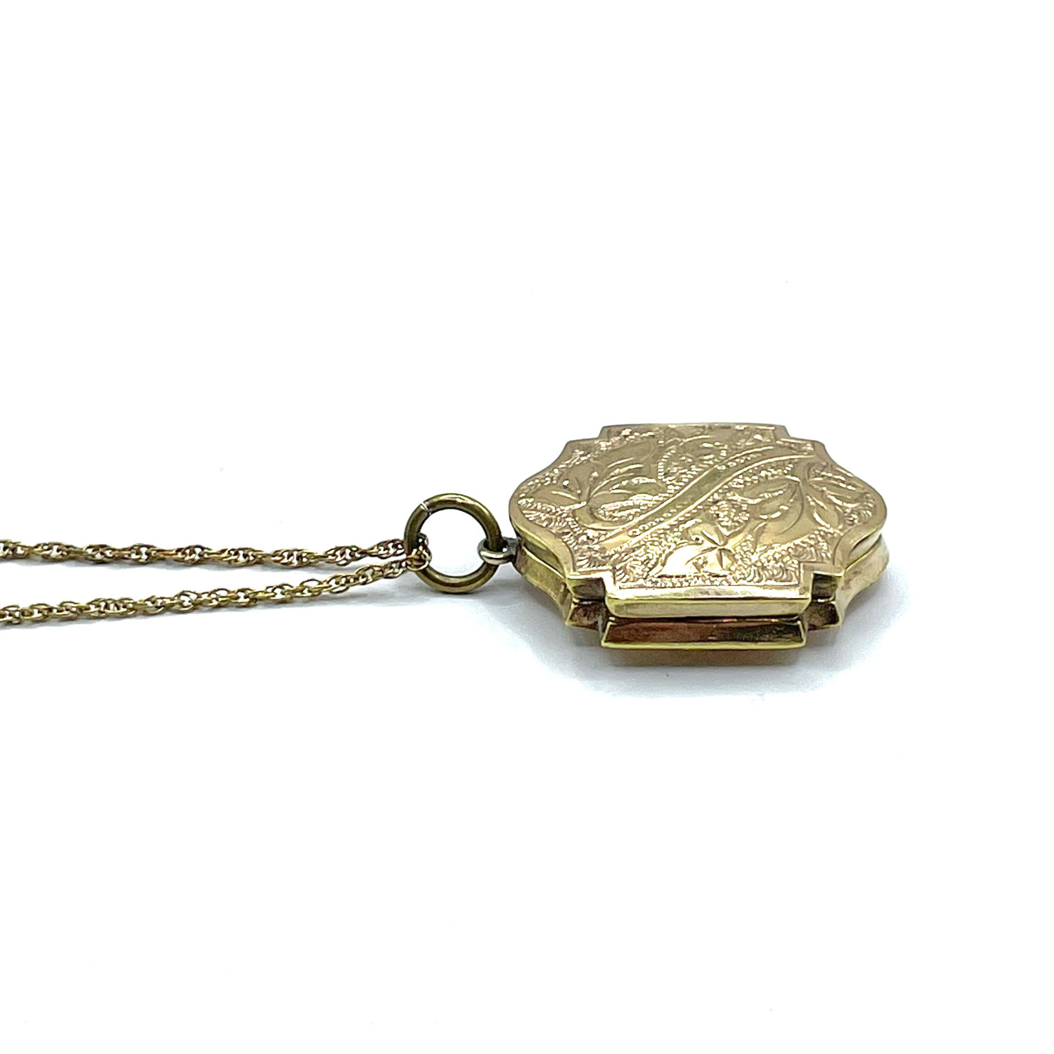 Antique locket pendant necklace