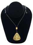 1930s celluloid Egyptian Revival pendant necklace