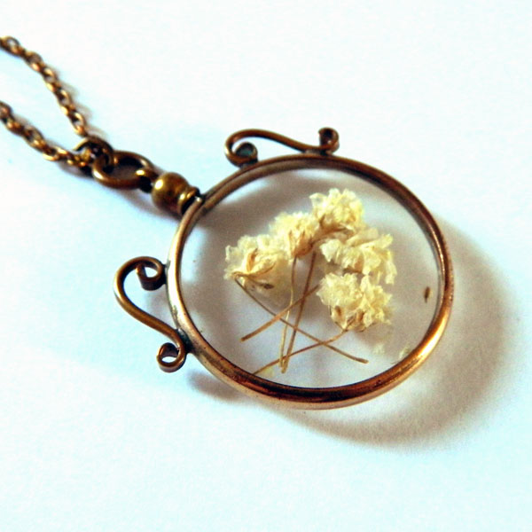 Antique locket necklace