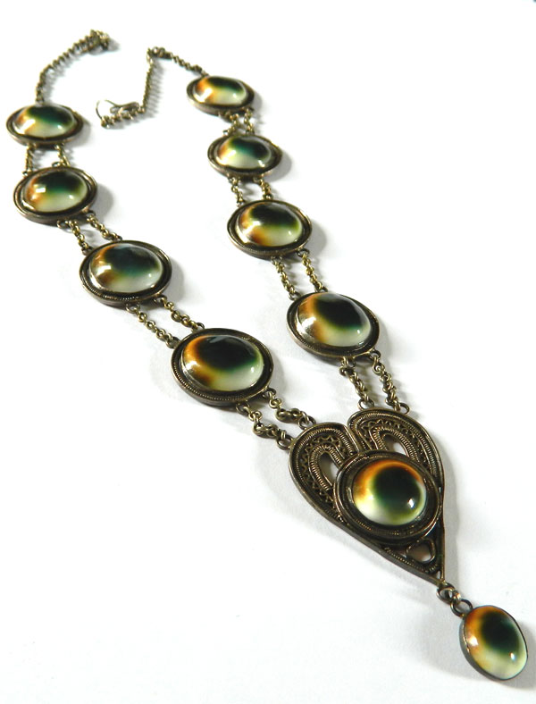 Antique operculum shell necklace