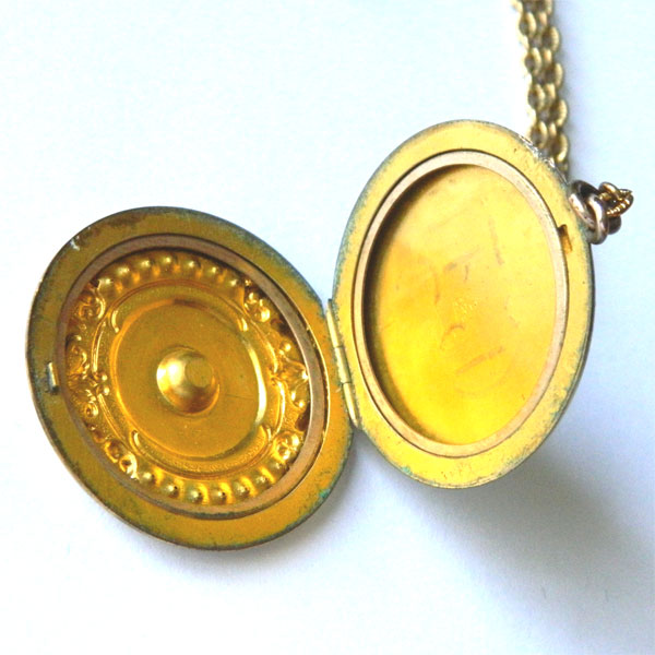 Antique locket necklace