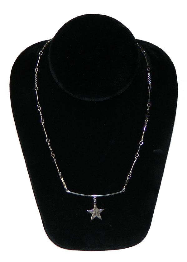 Silver star pendant necklace