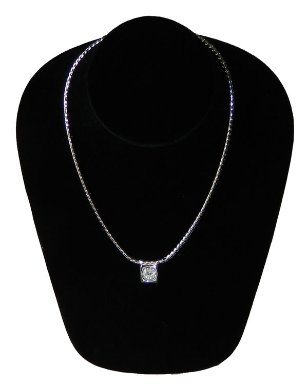 Rhinestone pendant necklace