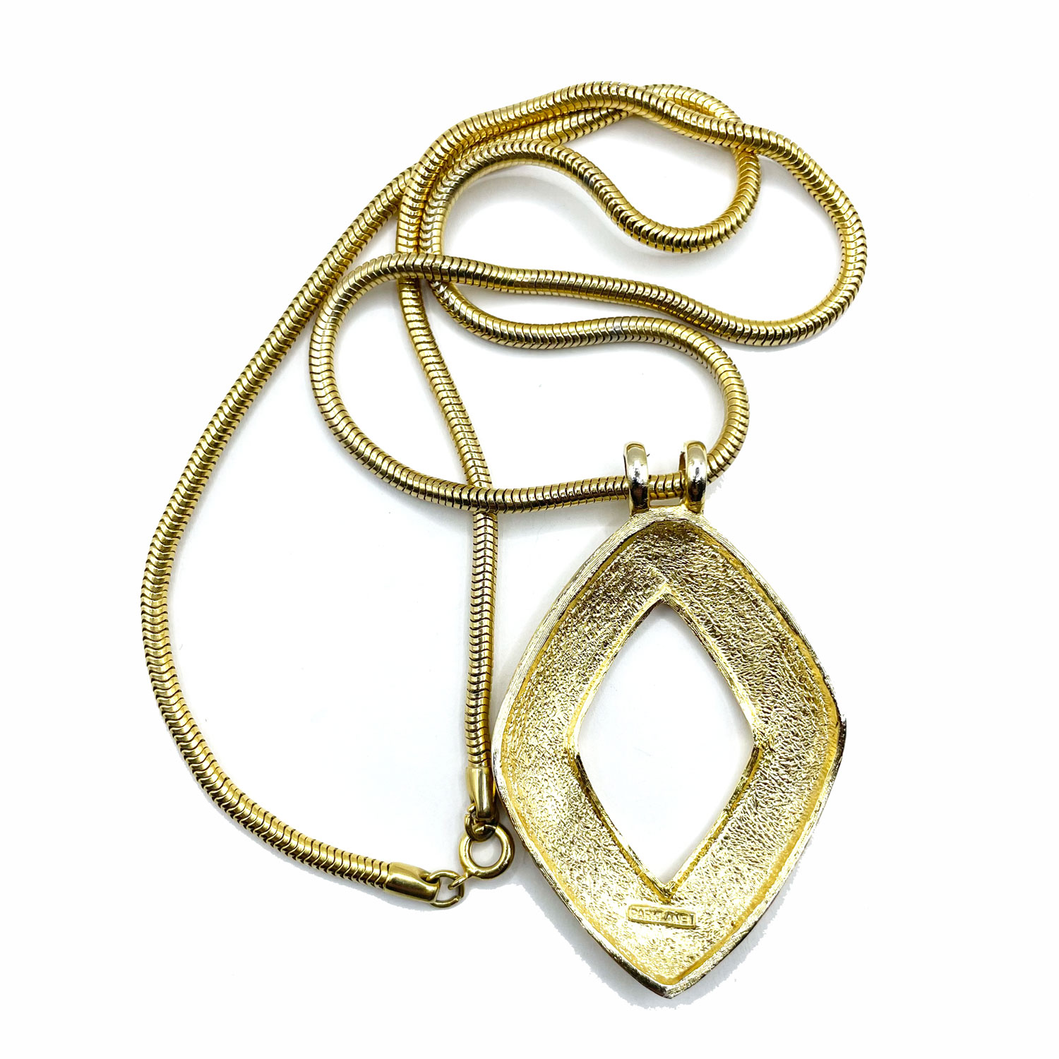 Rhinestone pendant necklace