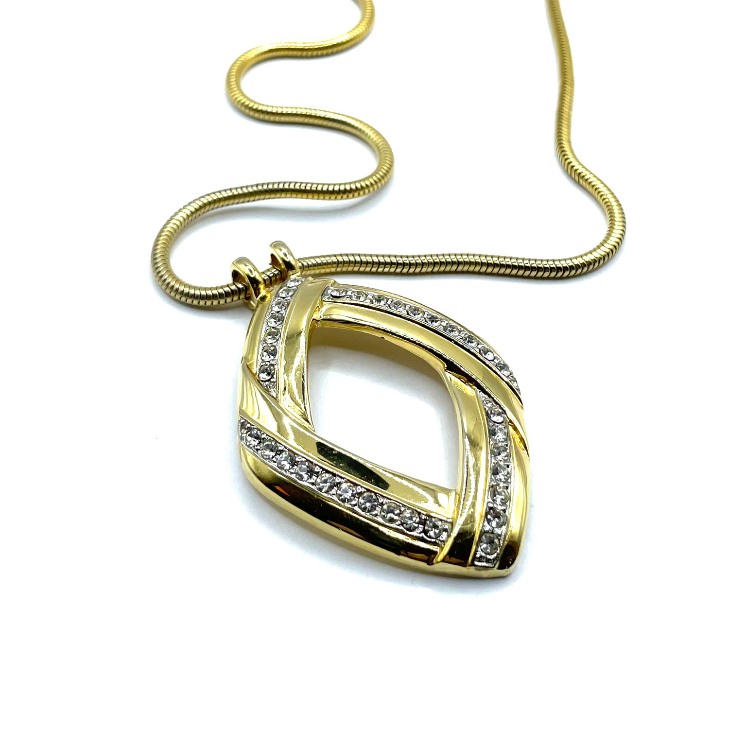 Vintage Park Lane rhinestone pendant necklace