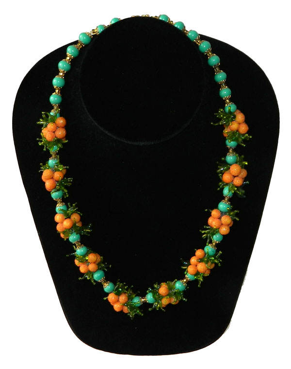 Venetian Glass Beaded Fruit Necklace