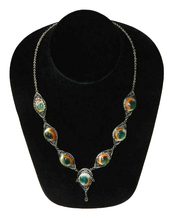 antique operculum necklace