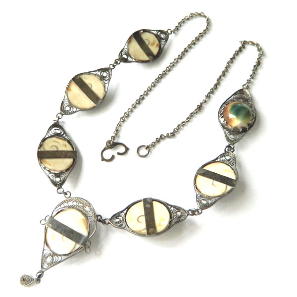 antique operculum necklace