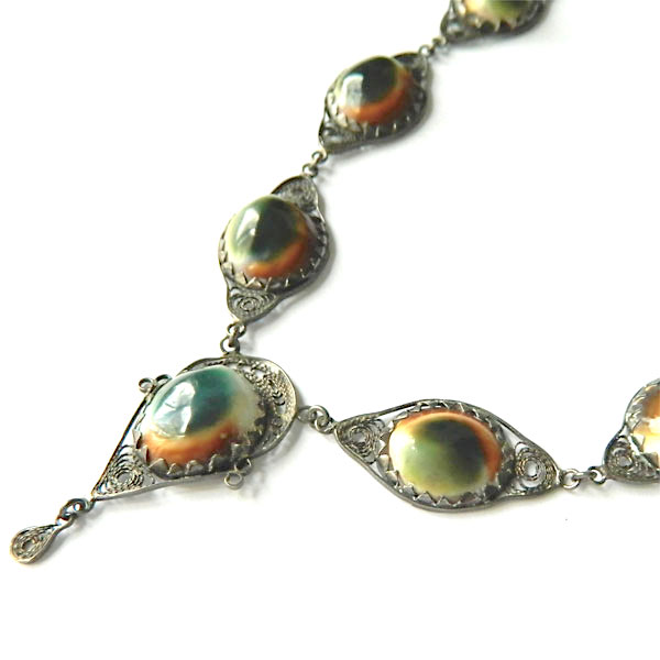 Antique operculum shell necklace