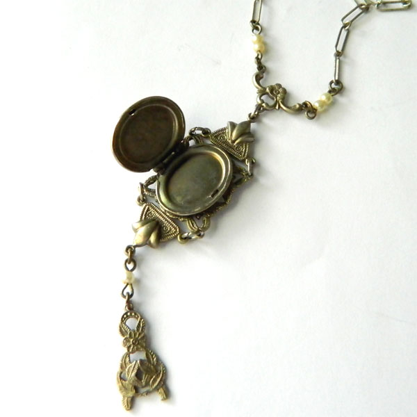 Antique locket necklace