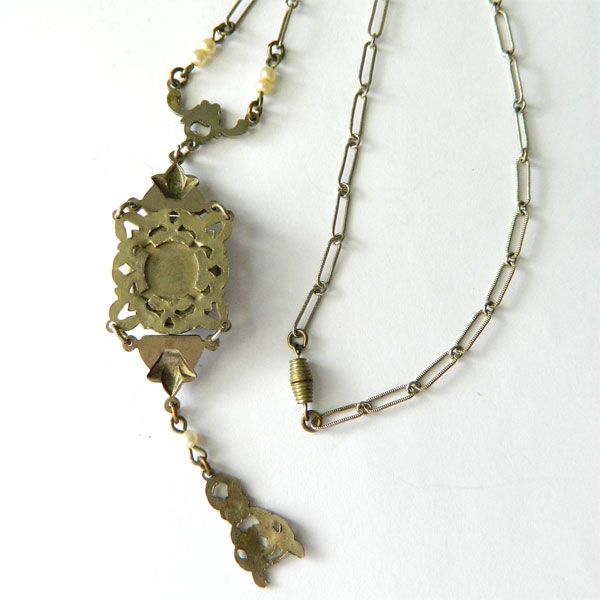 Antique locket necklace