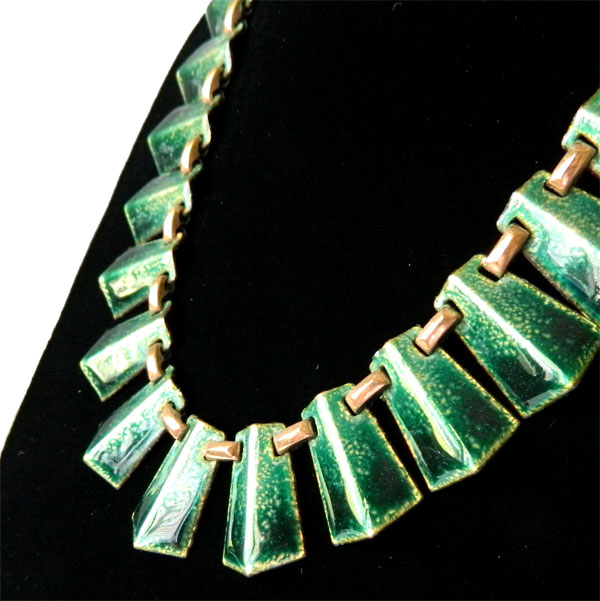 1950's enameled copper Necklace