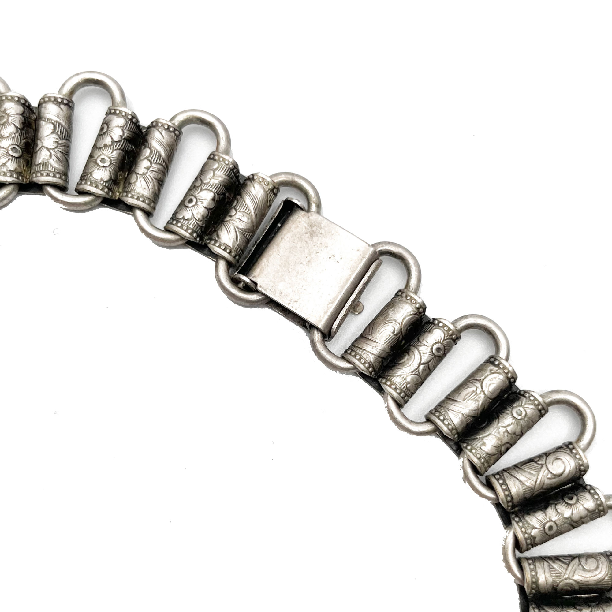 Antique nickel silver necklace