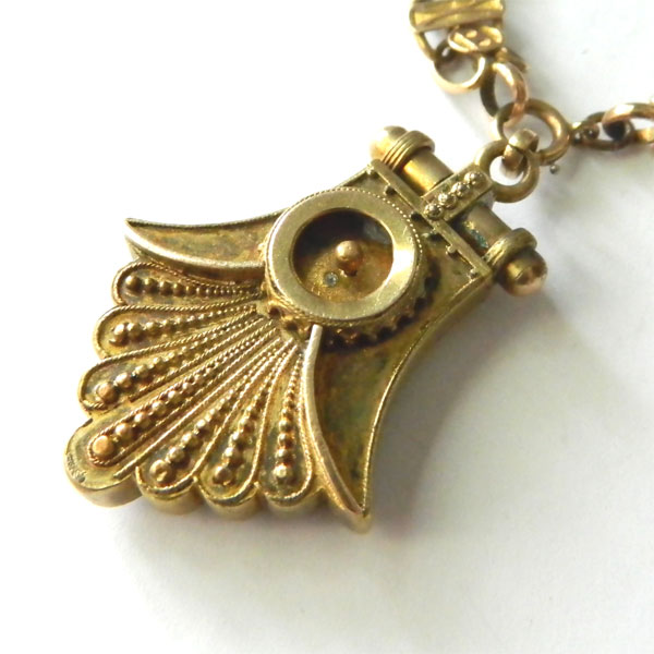 Antique locket necklace