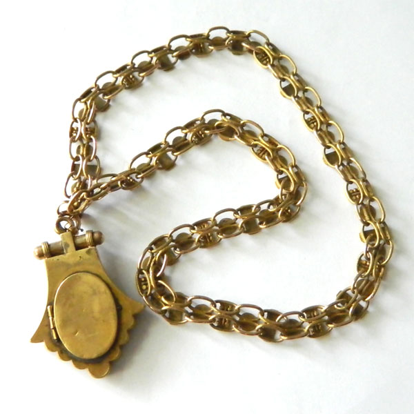 Antique locket necklace