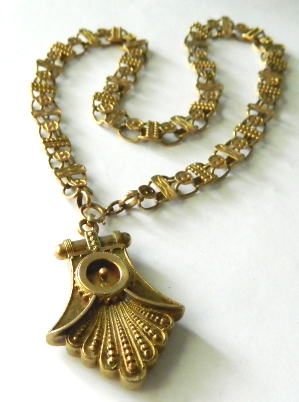 Antique locket necklace