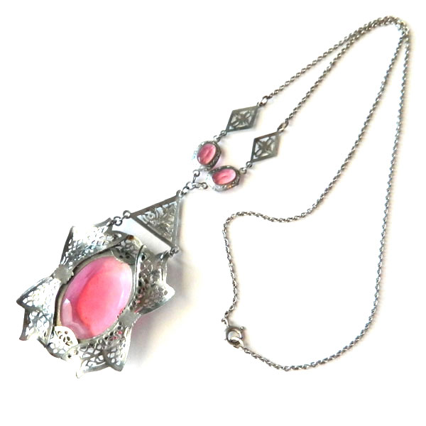 Art deco pendant necklace