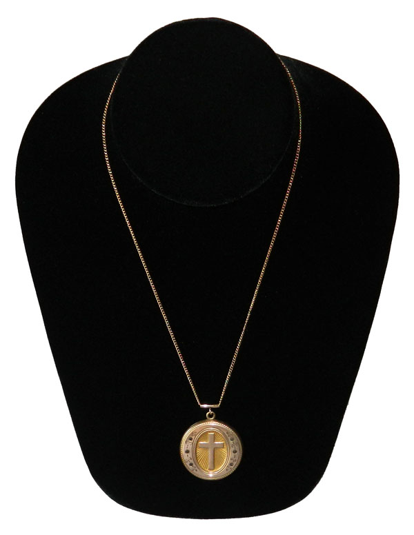 antique cross locket