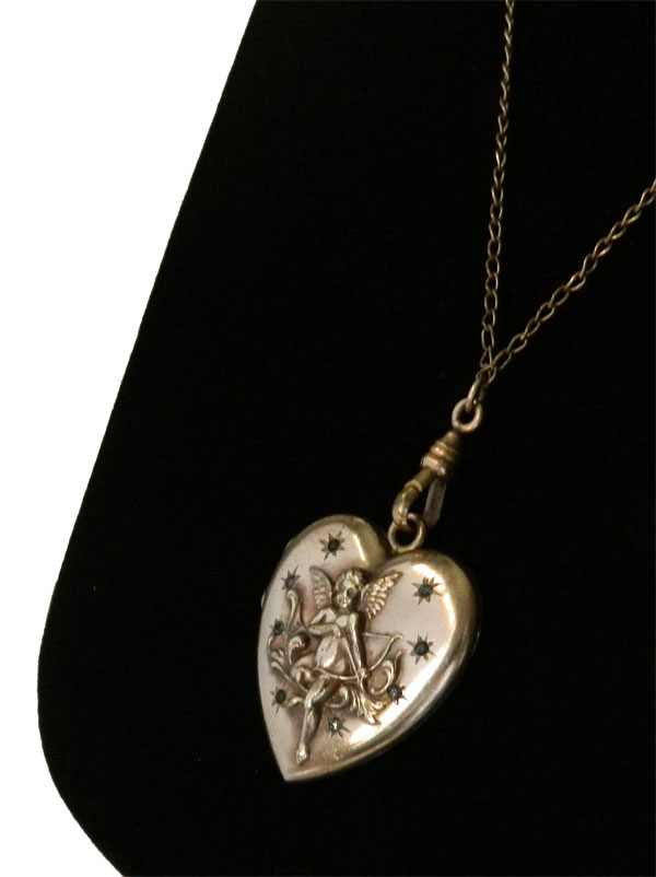 Antique locket necklace