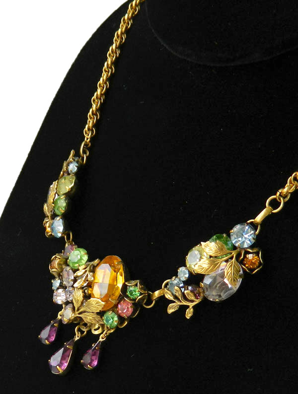 1950s rhinestone necklace