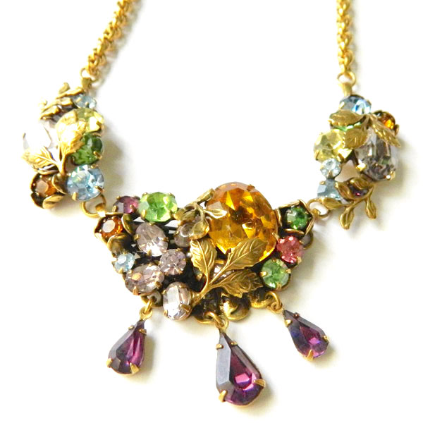 1950s rhinestone necklace