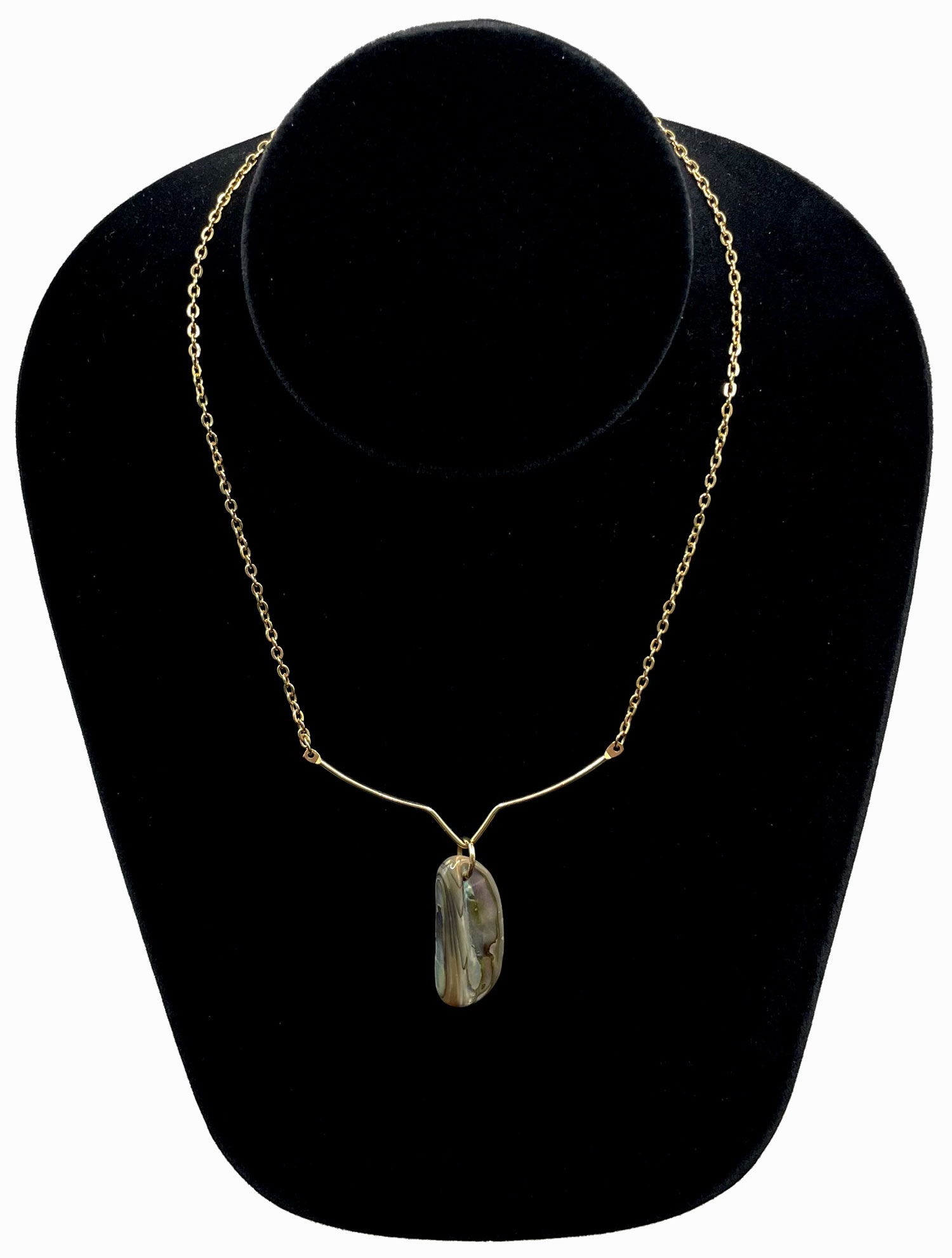 Abalone pendant necklace