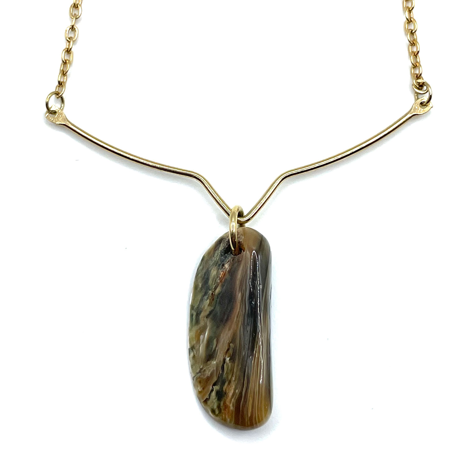 Park Lane abalone pendant necklace