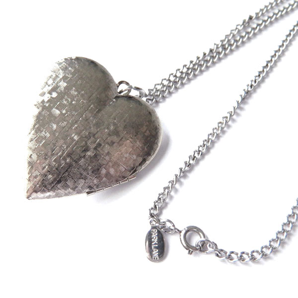 Vintage heart locket necklace by Park Lane