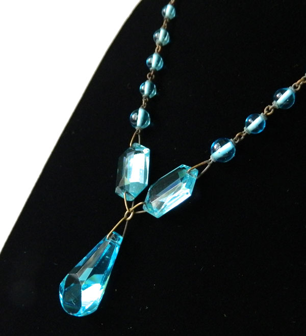 Czechoslovakian glass necklace