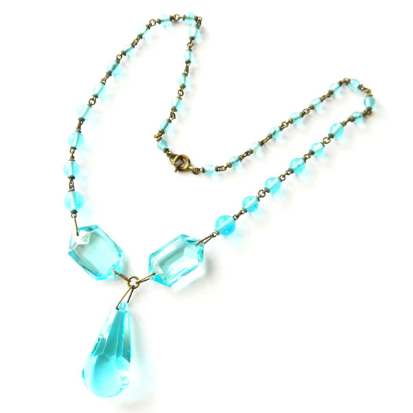 Czechoslovakian glass necklace