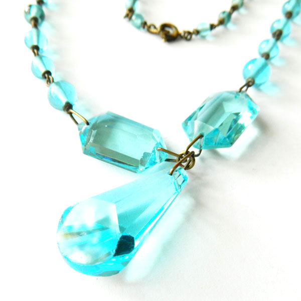 Czechoslovakian glass necklace