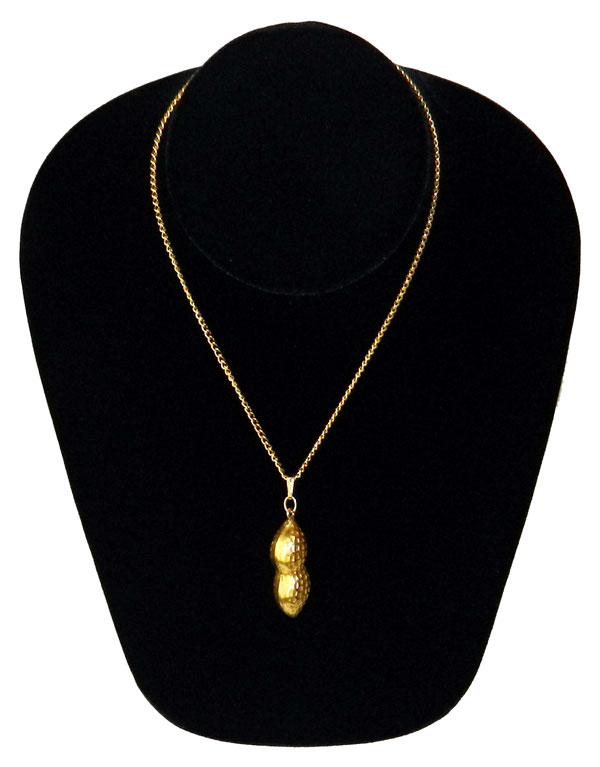 Peanut pendant necklace