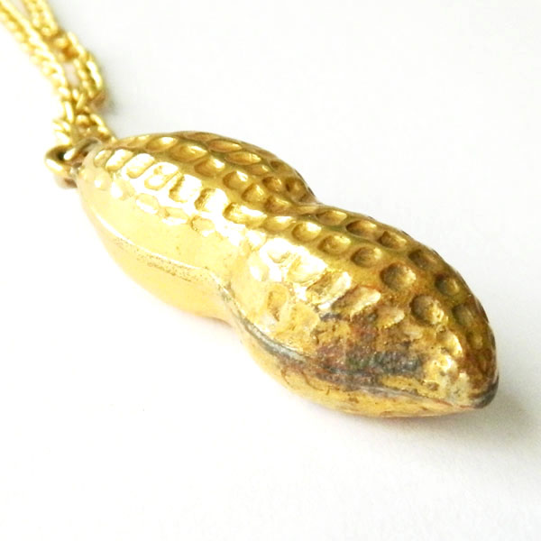 Peanut pendant necklace