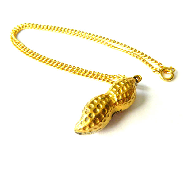 Peanut pendant necklace