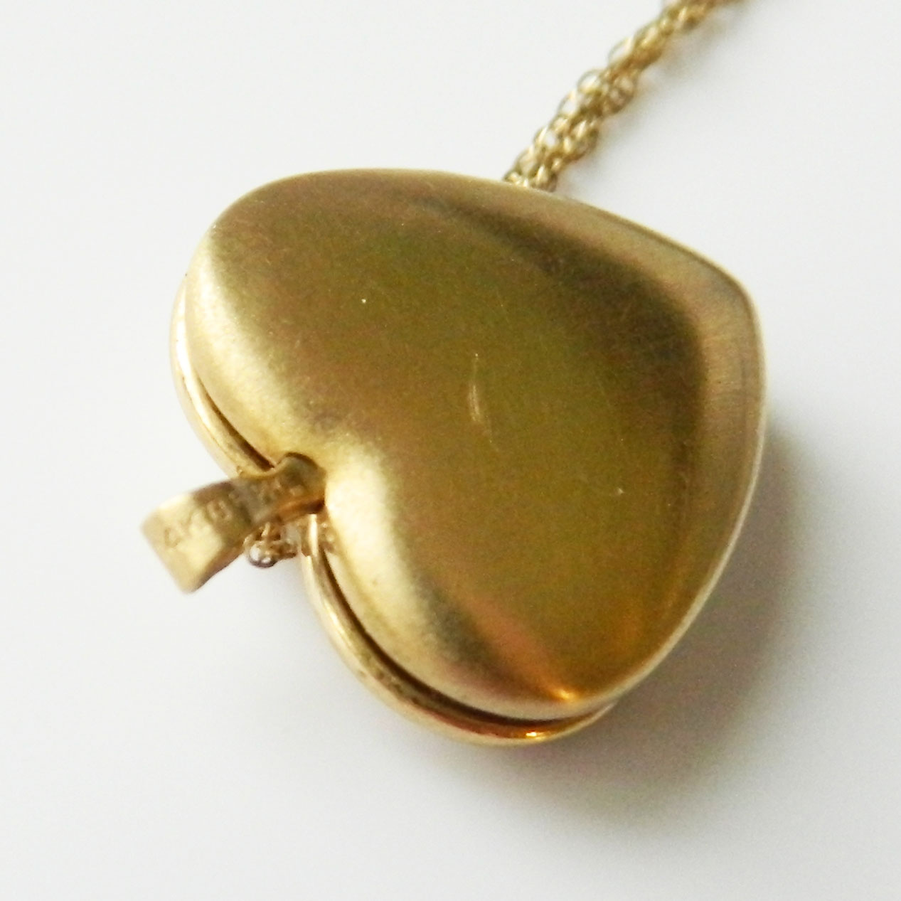 Vintage heart locket necklace by Park Lane