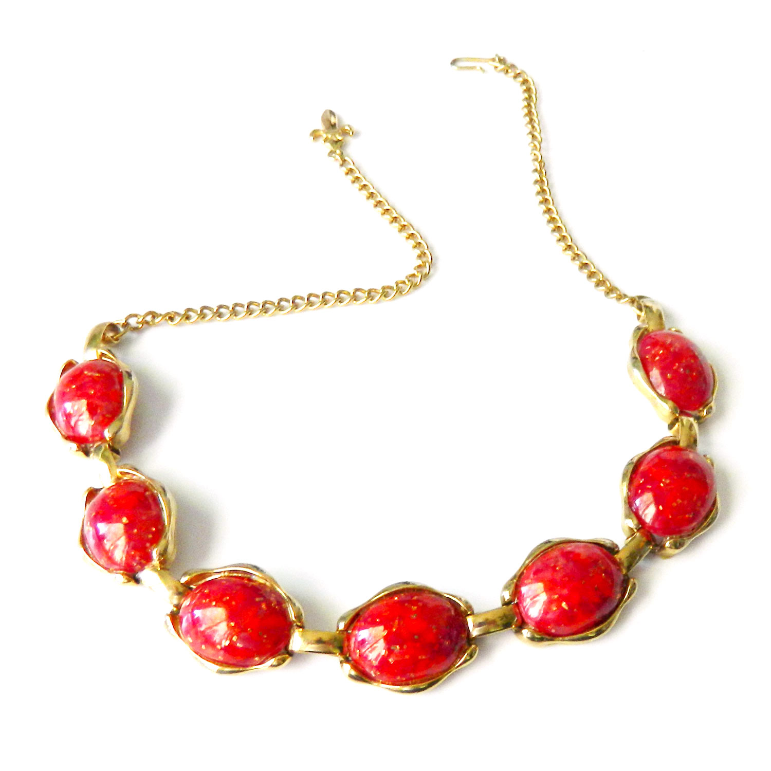 1950s confetti lucite necklace