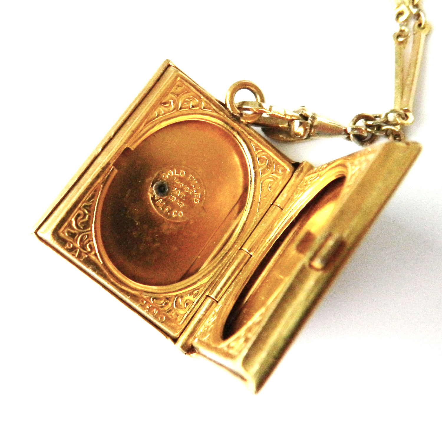 Antique book locket