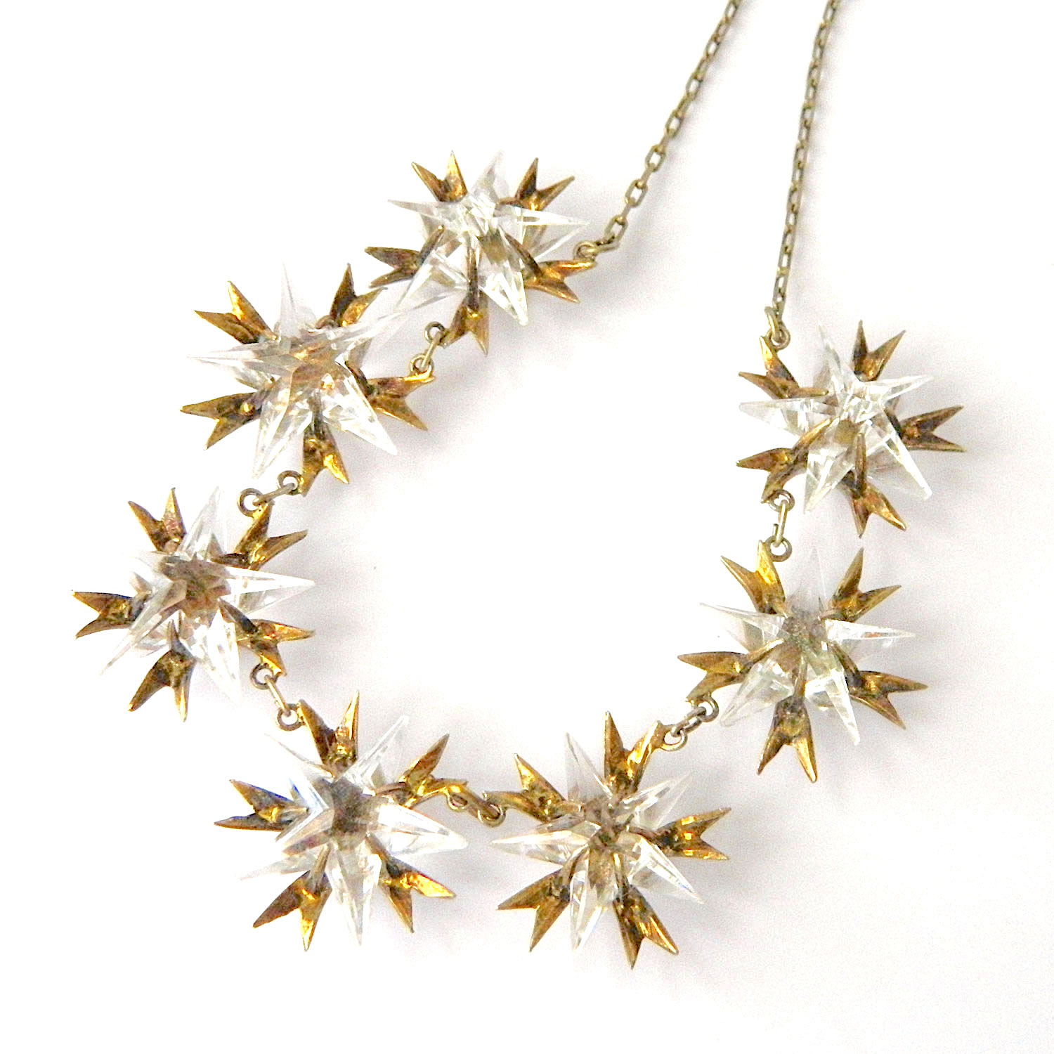 Crystal star necklace