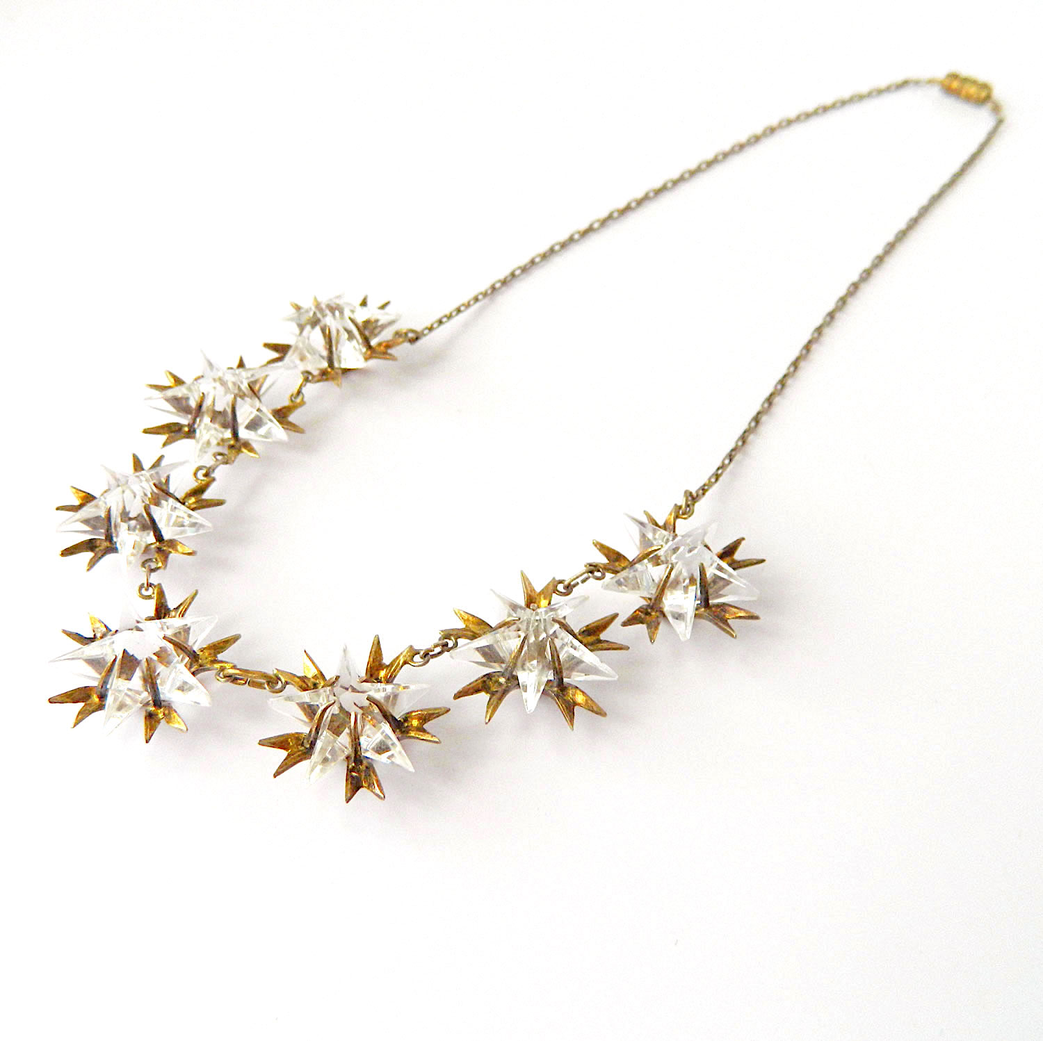 Crystal star necklace