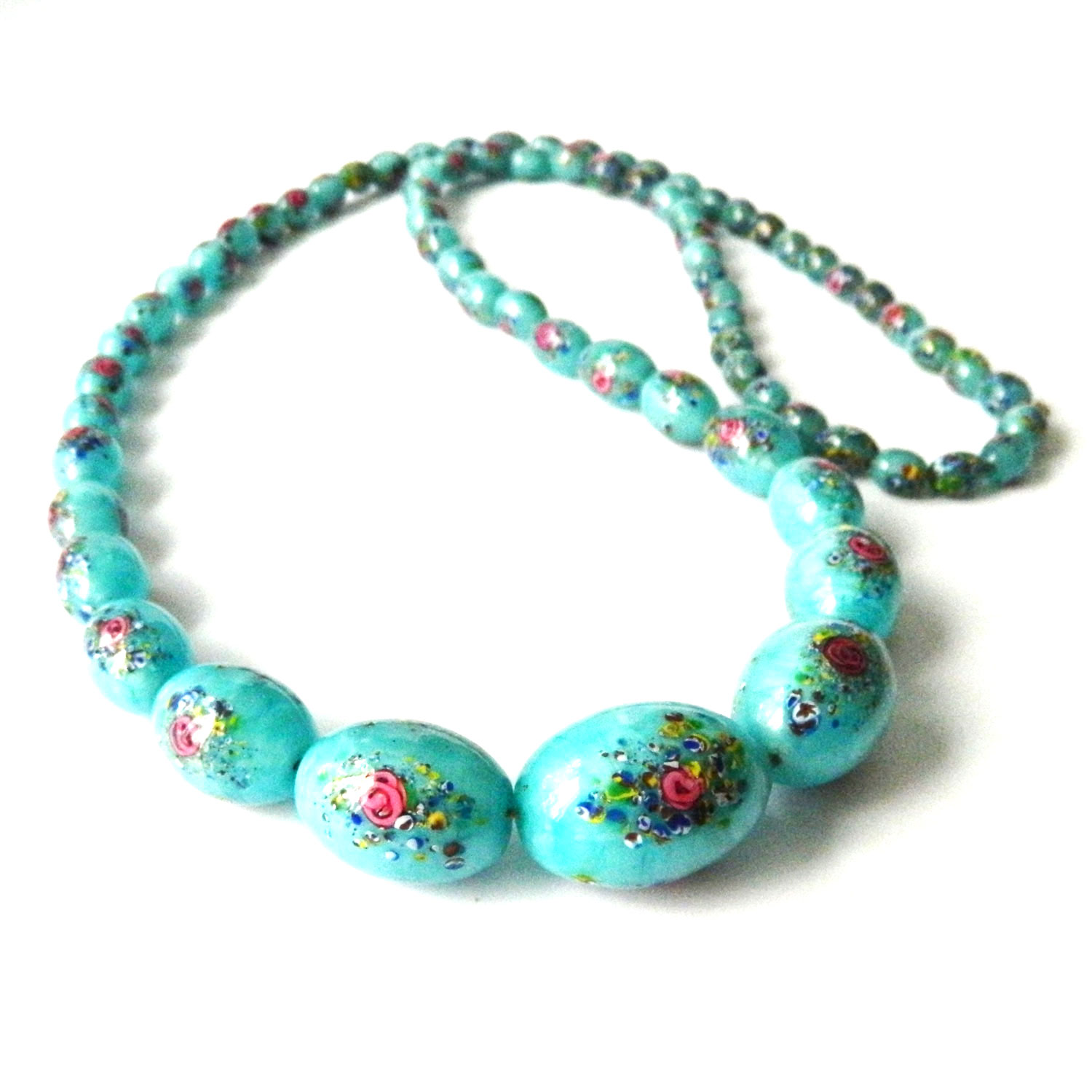 Antique Murano glass necklace