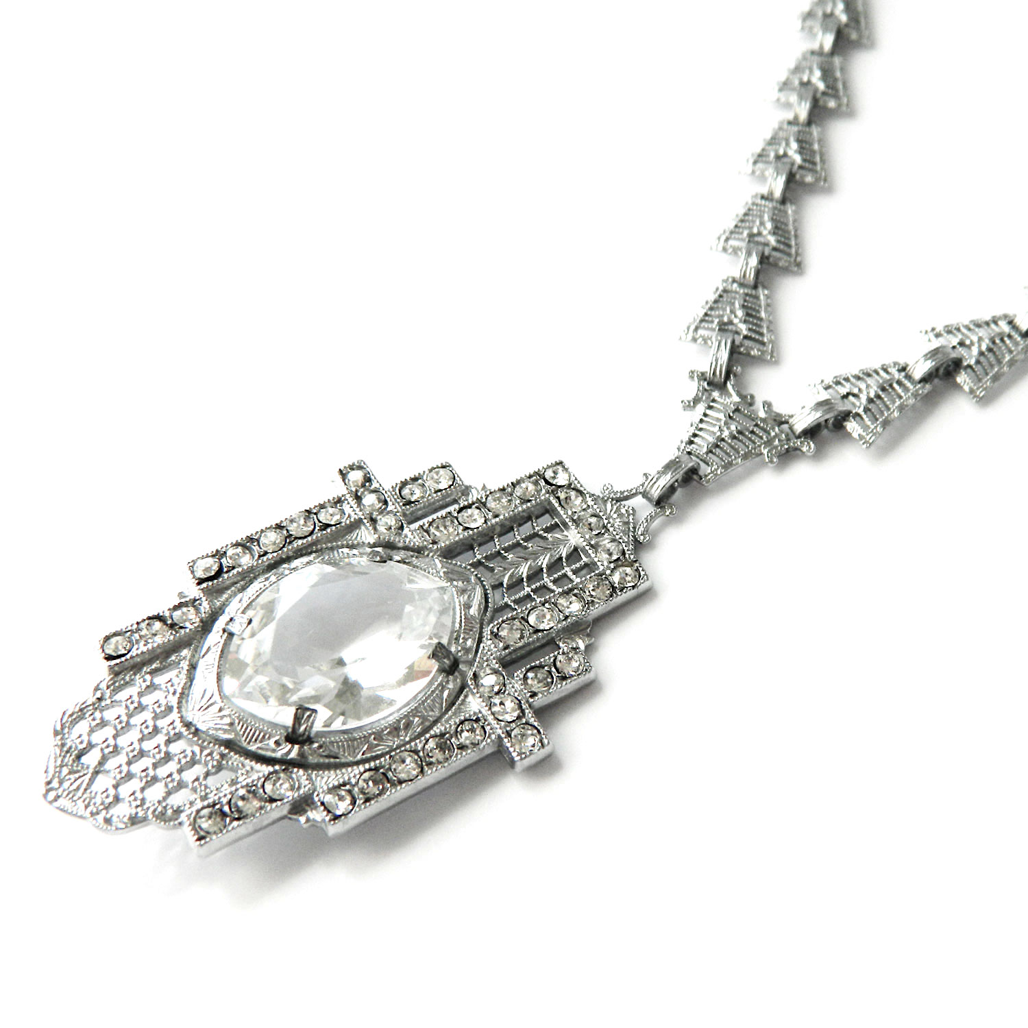 Antique Art Deco pendant necklace