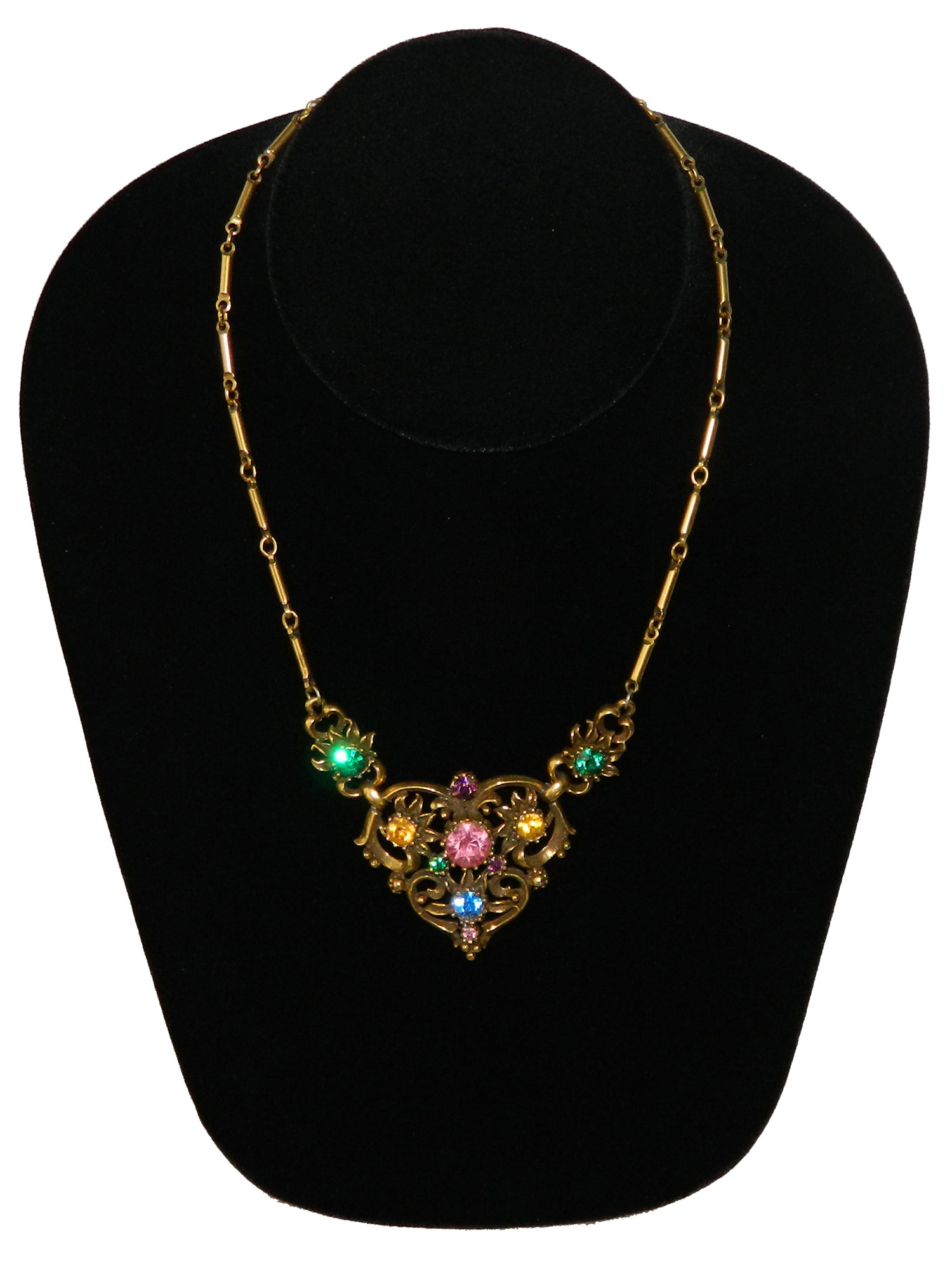 1950s Coro rhinestone necklace