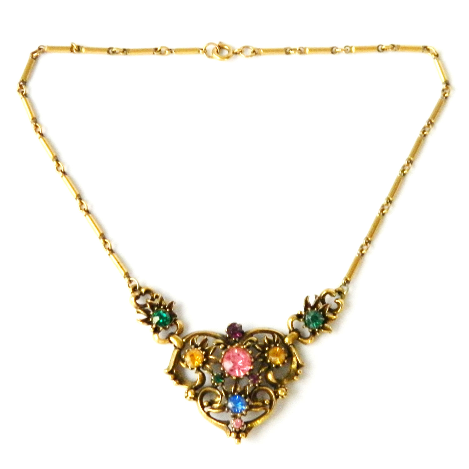 1950s Coro rhinestone necklace