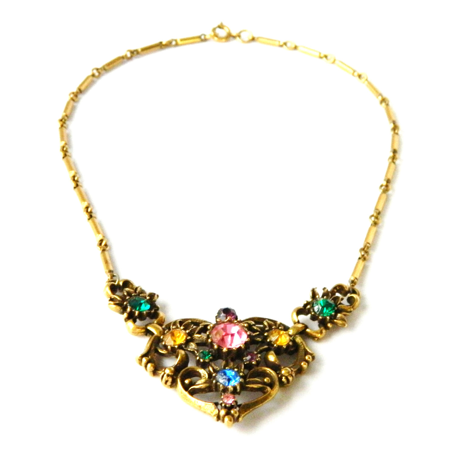 1950s Coro rhinestone necklace