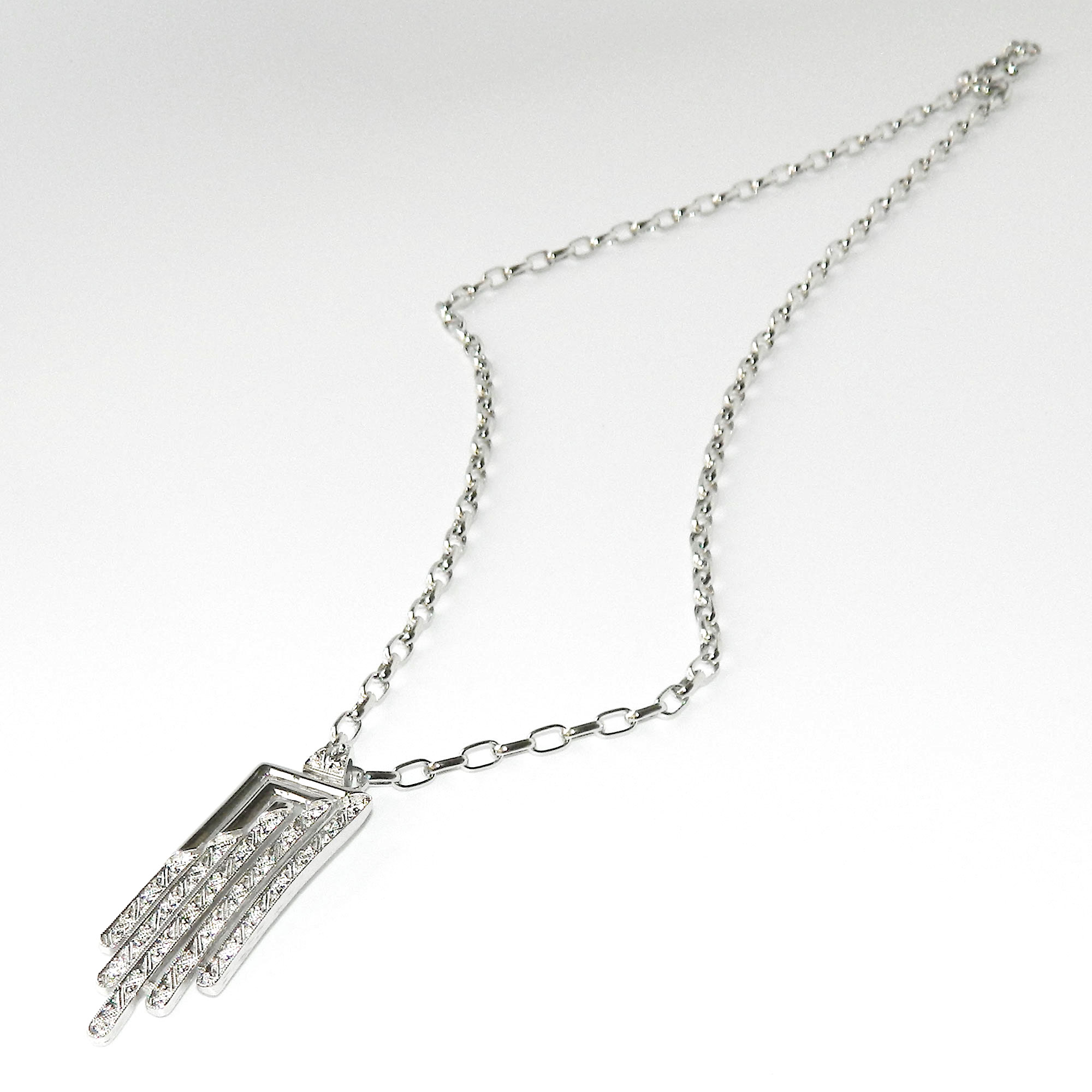 Art Deco pendant necklace by Monet