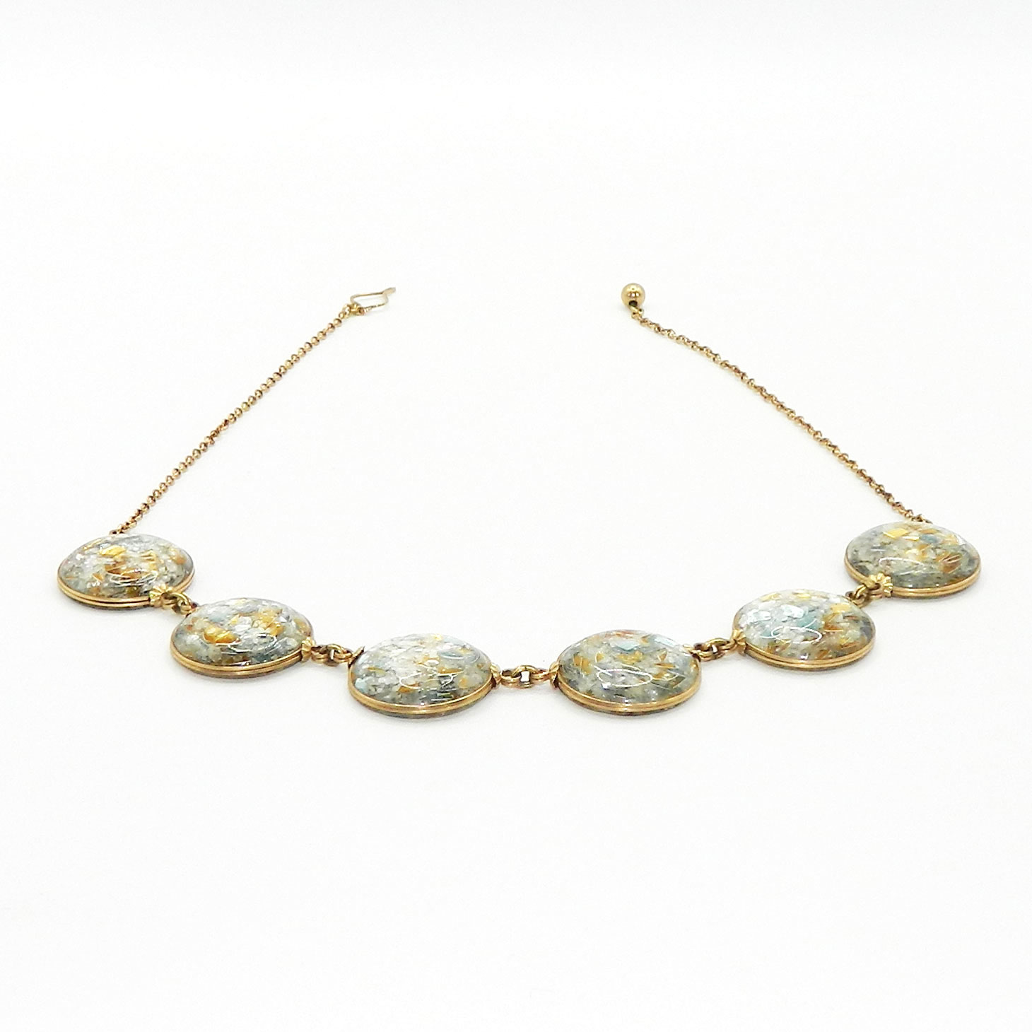 1950s Confetti Lucite Necklace