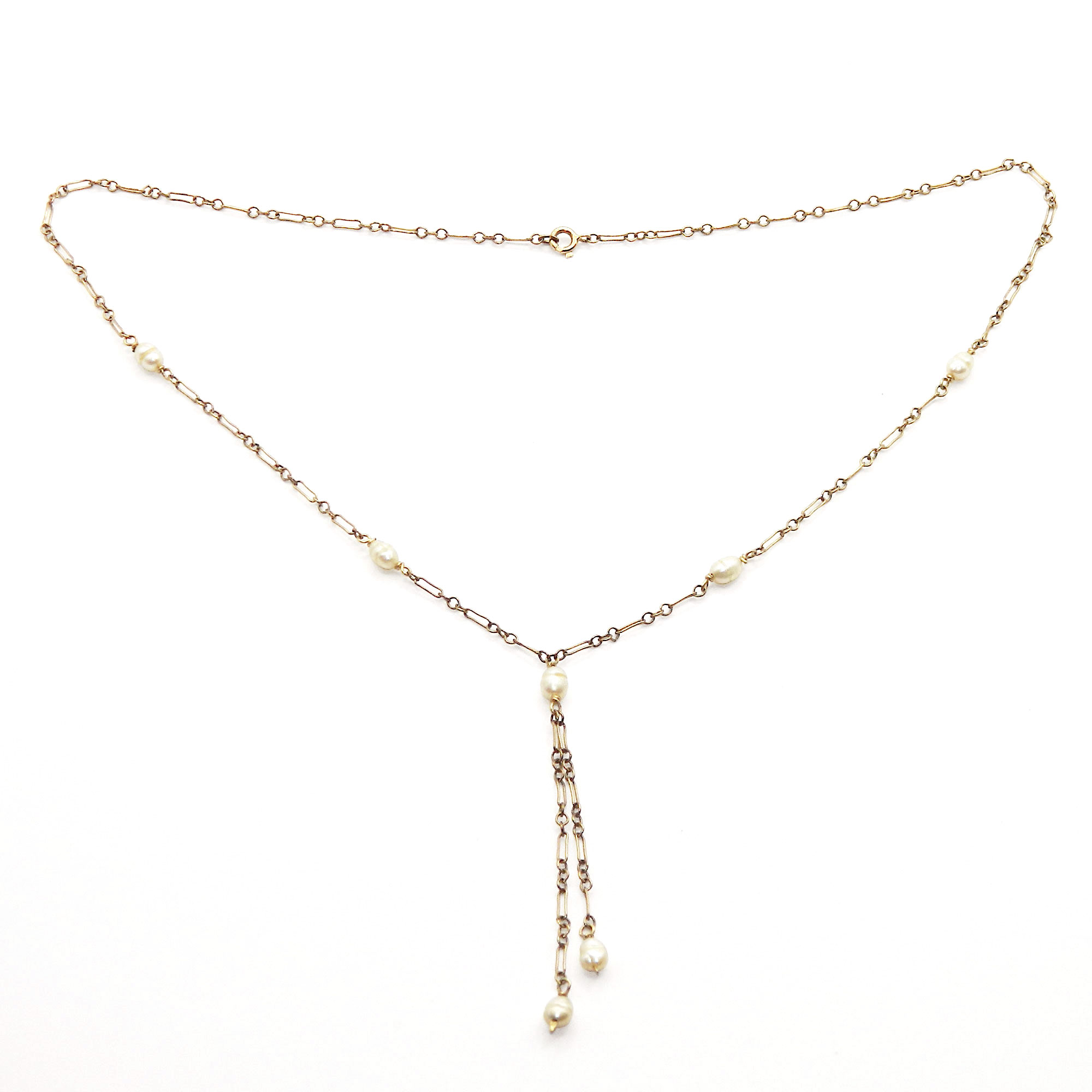 Faux Baroque pearl necklace